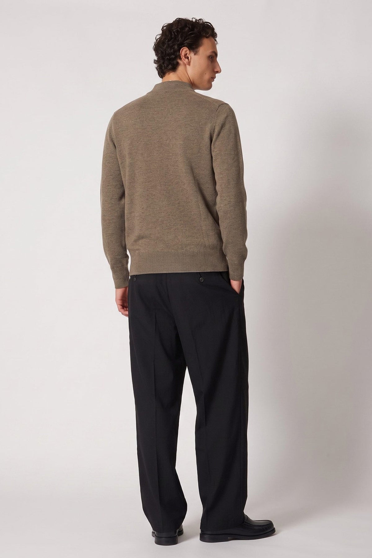Maglia a Lupetto in Puro Cashmere Dune