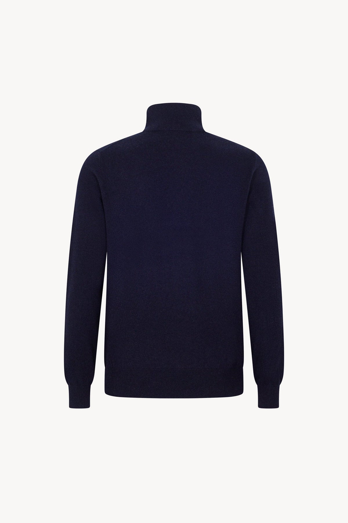 Lupetto Mezza Zip in Puro Cashmere Navy