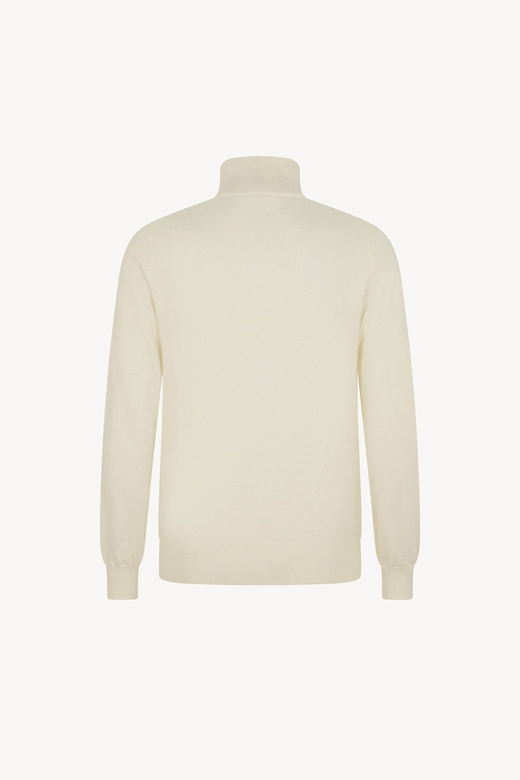 Lupetto Mezza Zip in Puro Cashmere Latte