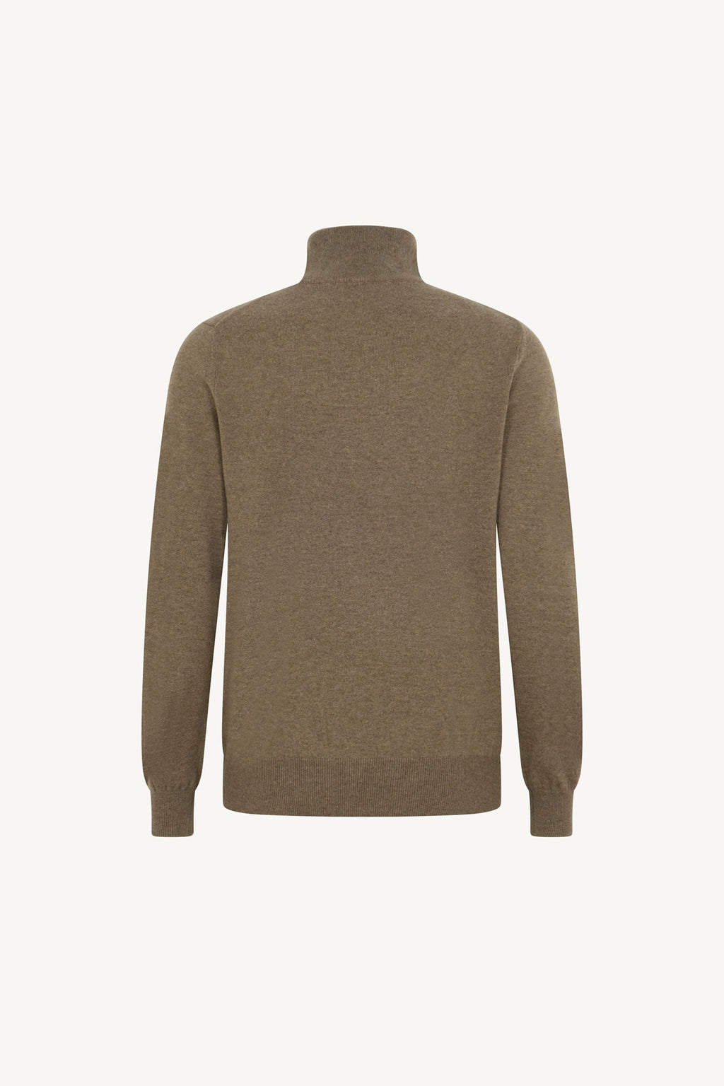Lupetto Mezza Zip in Puro Cashmere Dune