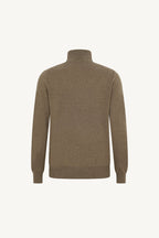 Lupetto Mezza Zip in Puro Cashmere Dune