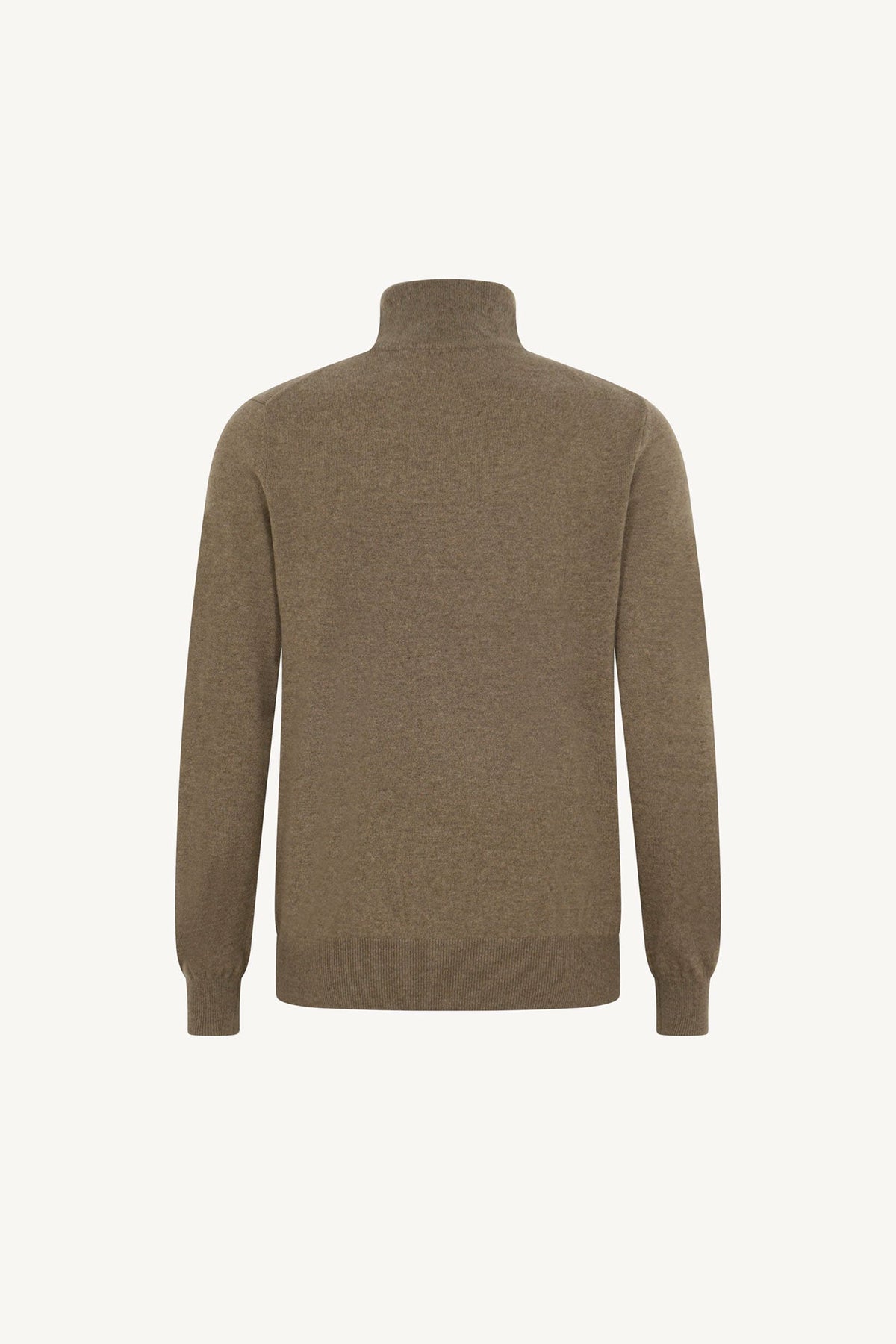 Lupetto Mezza Zip in Puro Cashmere Dune
