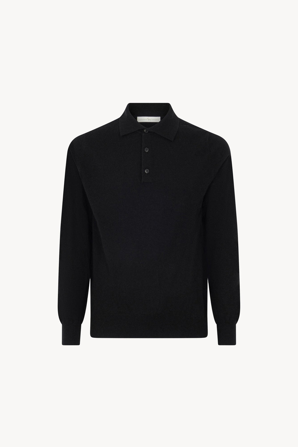 Polo in Puro Cashmere Nero