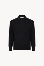 Polo in Puro Cashmere Nero