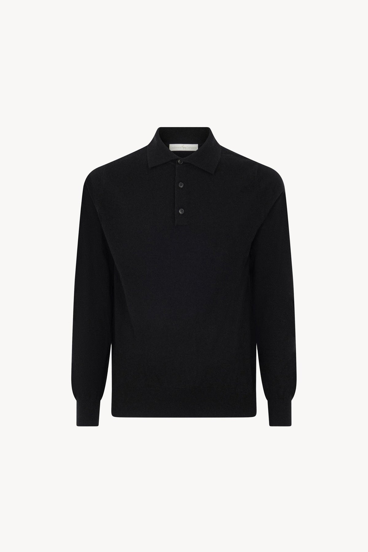 Polo in Puro Cashmere Nero