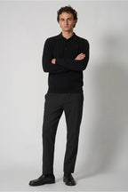 Polo in Puro Cashmere Nero