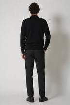 Polo in Puro Cashmere Nero