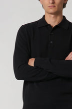 Polo in Puro Cashmere Nero