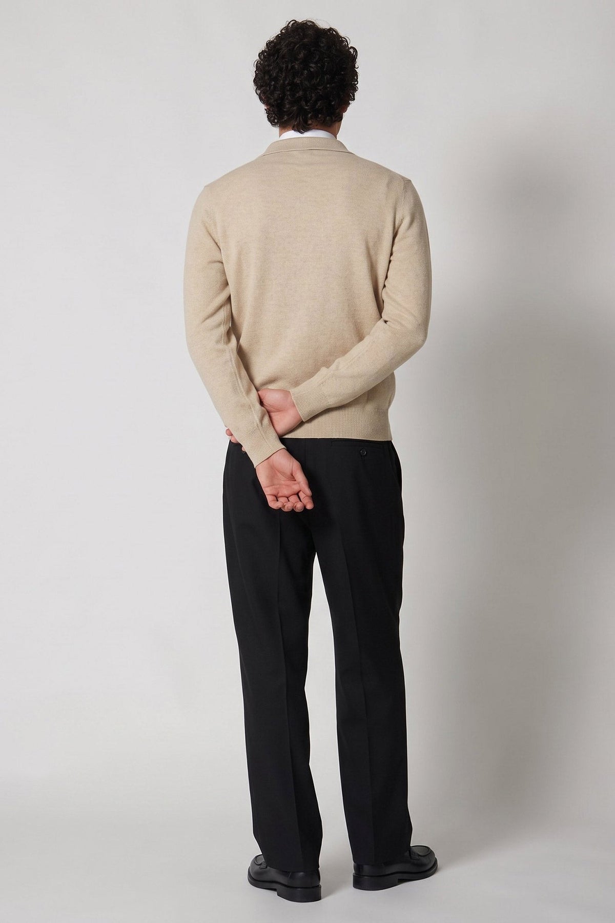Polo in Puro Cashmere Avena