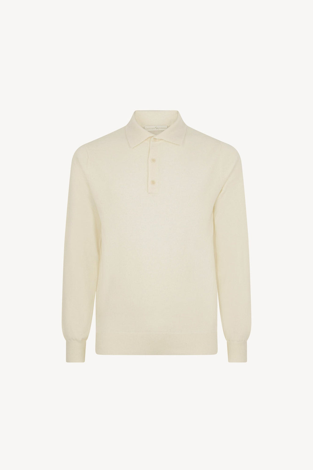 Polo in Puro Cashmere Latte
