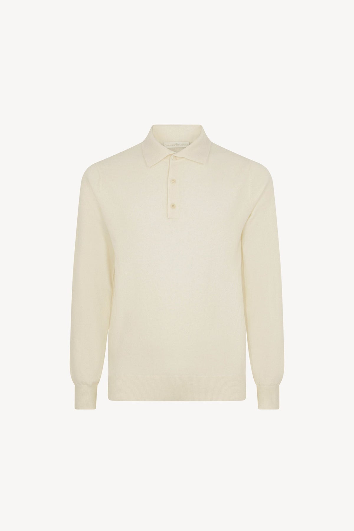 Polo in Puro Cashmere Latte