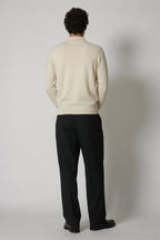 Polo in Puro Cashmere Latte