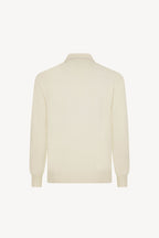 Polo in Puro Cashmere Latte