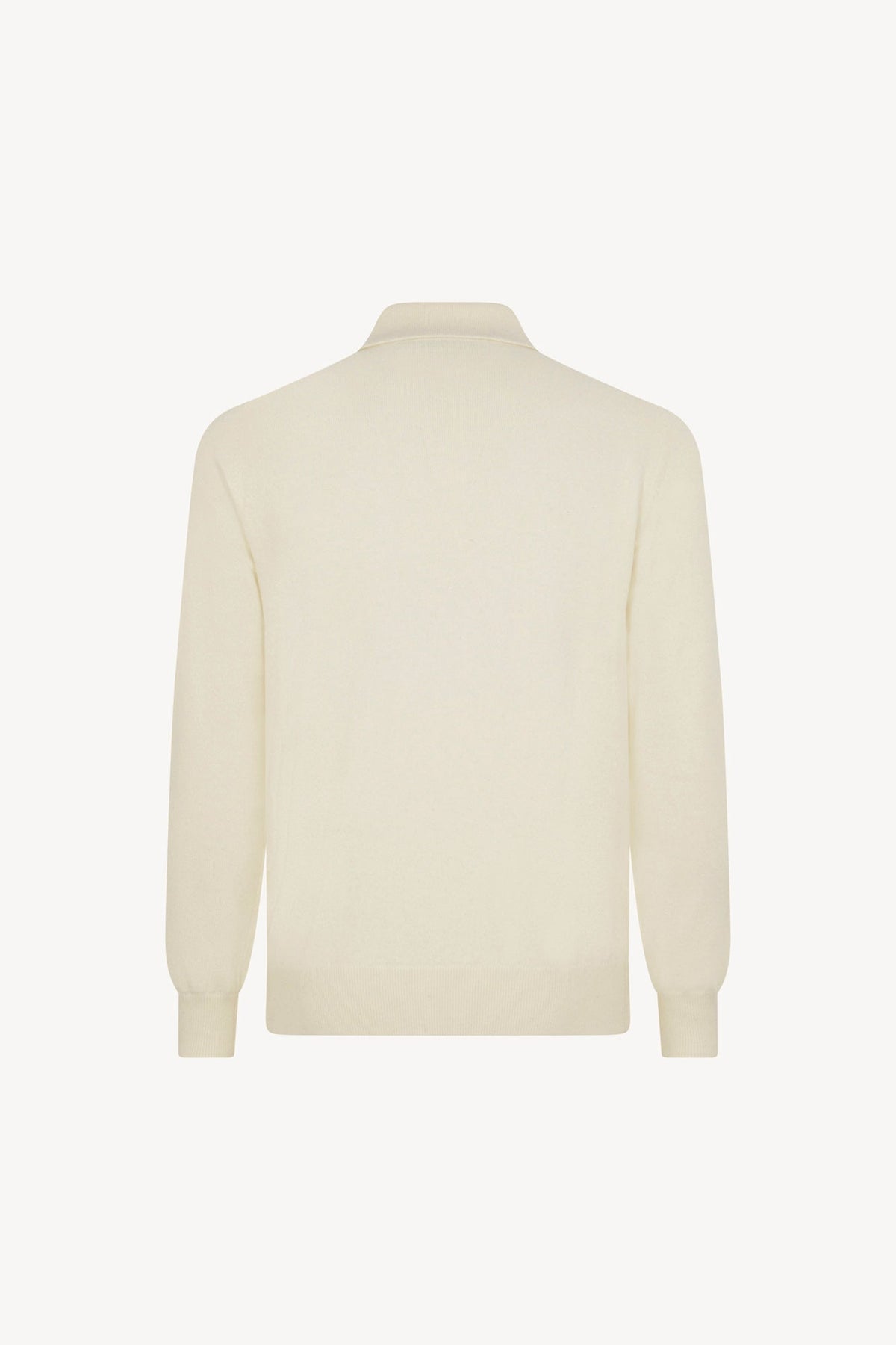 Polo in Puro Cashmere Latte