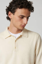 Polo in Puro Cashmere Latte