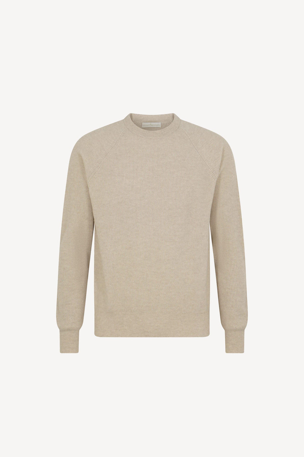 Girocollo a Costa Inglese in Puro Cashmere Avena