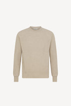 Girocollo a Costa Inglese in Puro Cashmere Avena