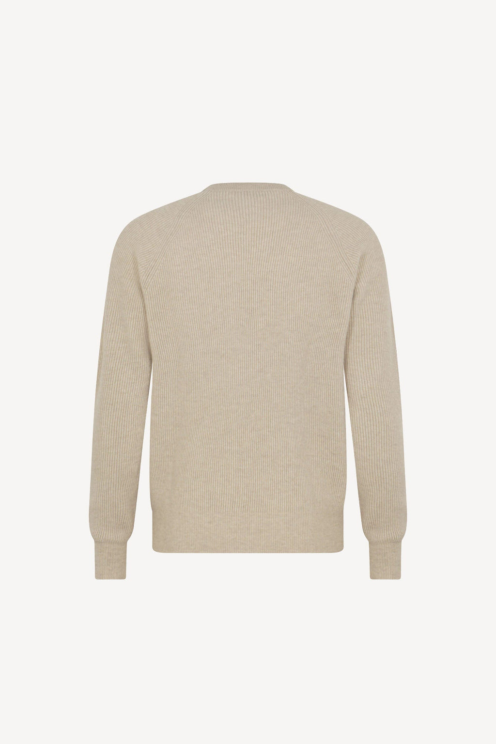 Girocollo a Costa Inglese in Puro Cashmere Avena