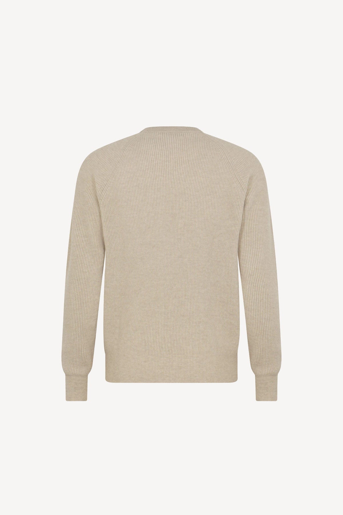 Girocollo a Costa Inglese in Puro Cashmere Avena