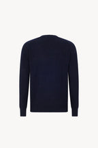 Girocollo 4 Fili in Puro Cashmere Navy