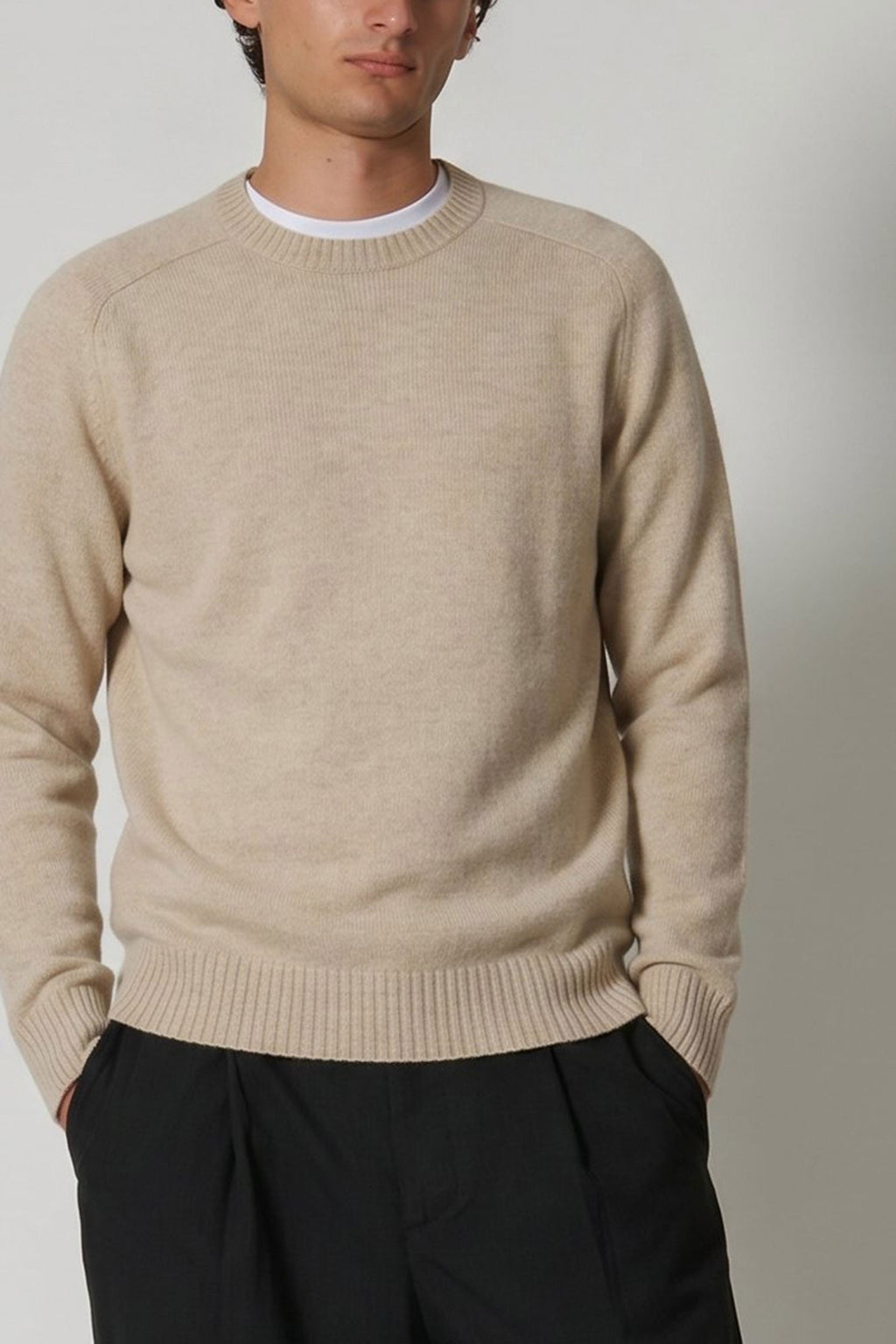 Girocollo 4 Fili in Puro Cashmere Avena