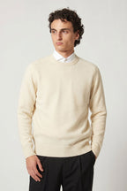 Girocollo 4 Fili in Puro Cashmere Latte
