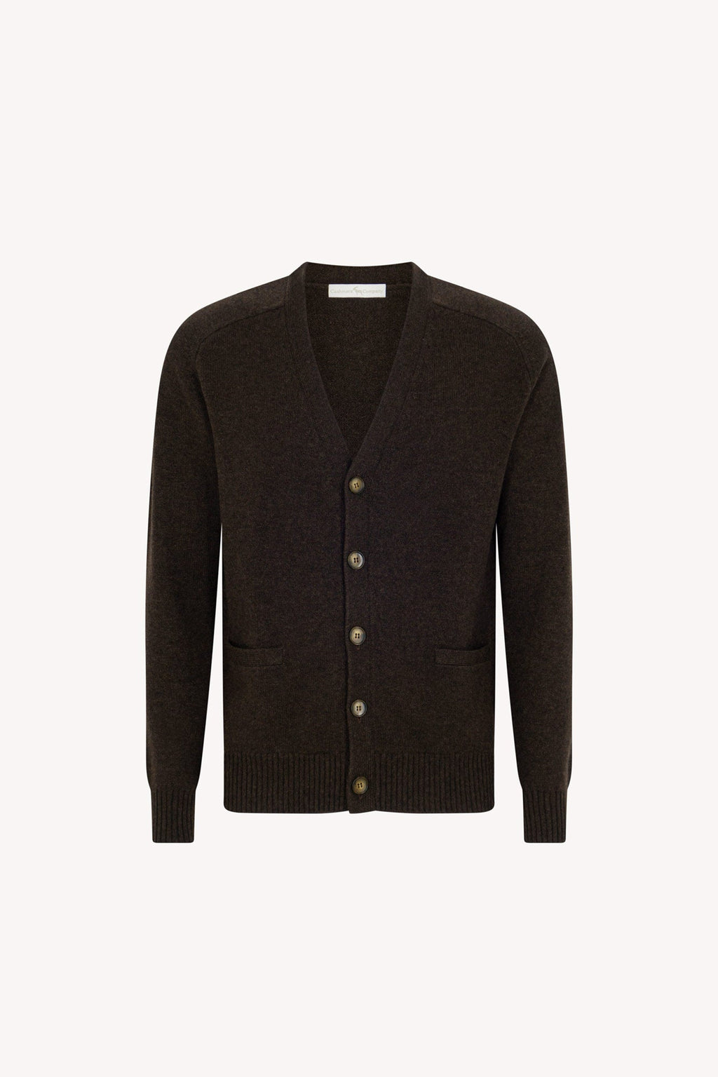 Cardigan 4 Fili in Puro Cashmere Mocha