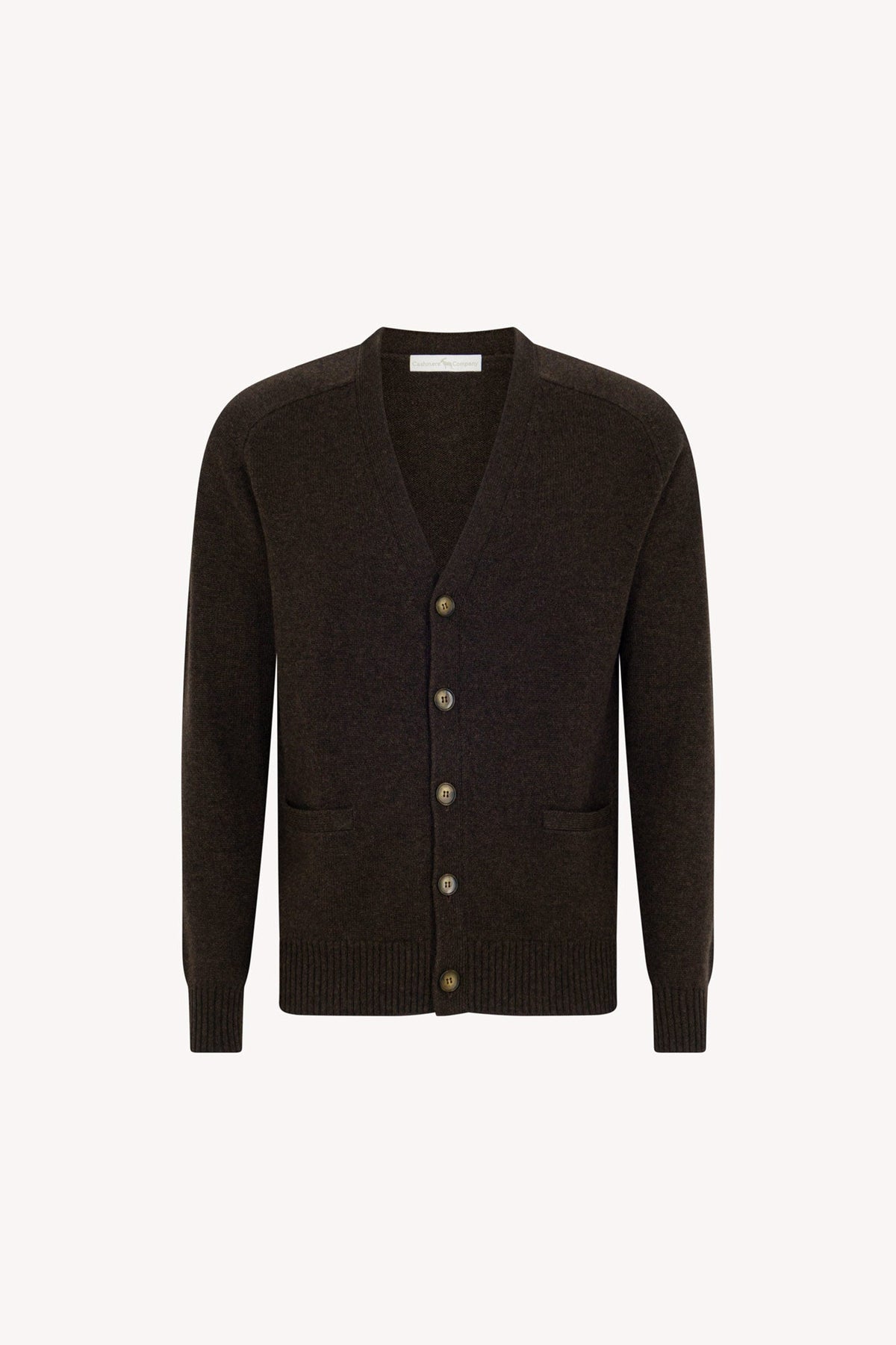 Cardigan 4 Fili in Puro Cashmere Mocha