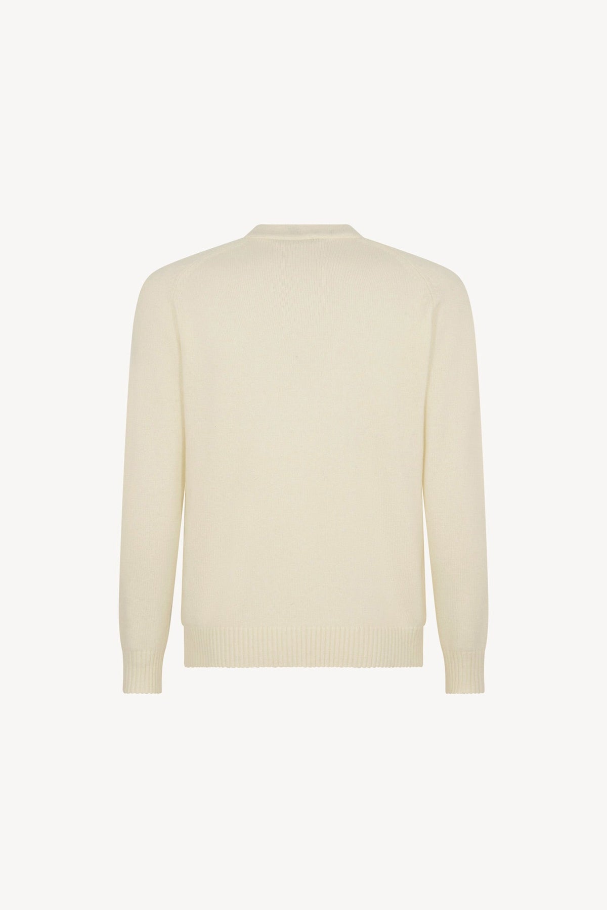 Cardigan 4 Fili in Puro Cashmere Latte