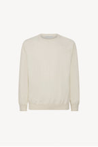 Felpa Girocollo in Cotone Cashmere Avorio