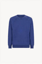 Felpa Girocollo in Cotone Cashmere Denim