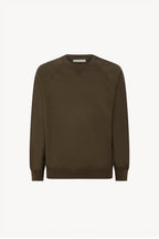 Felpa Girocollo in Cotone Cashmere Color Fango