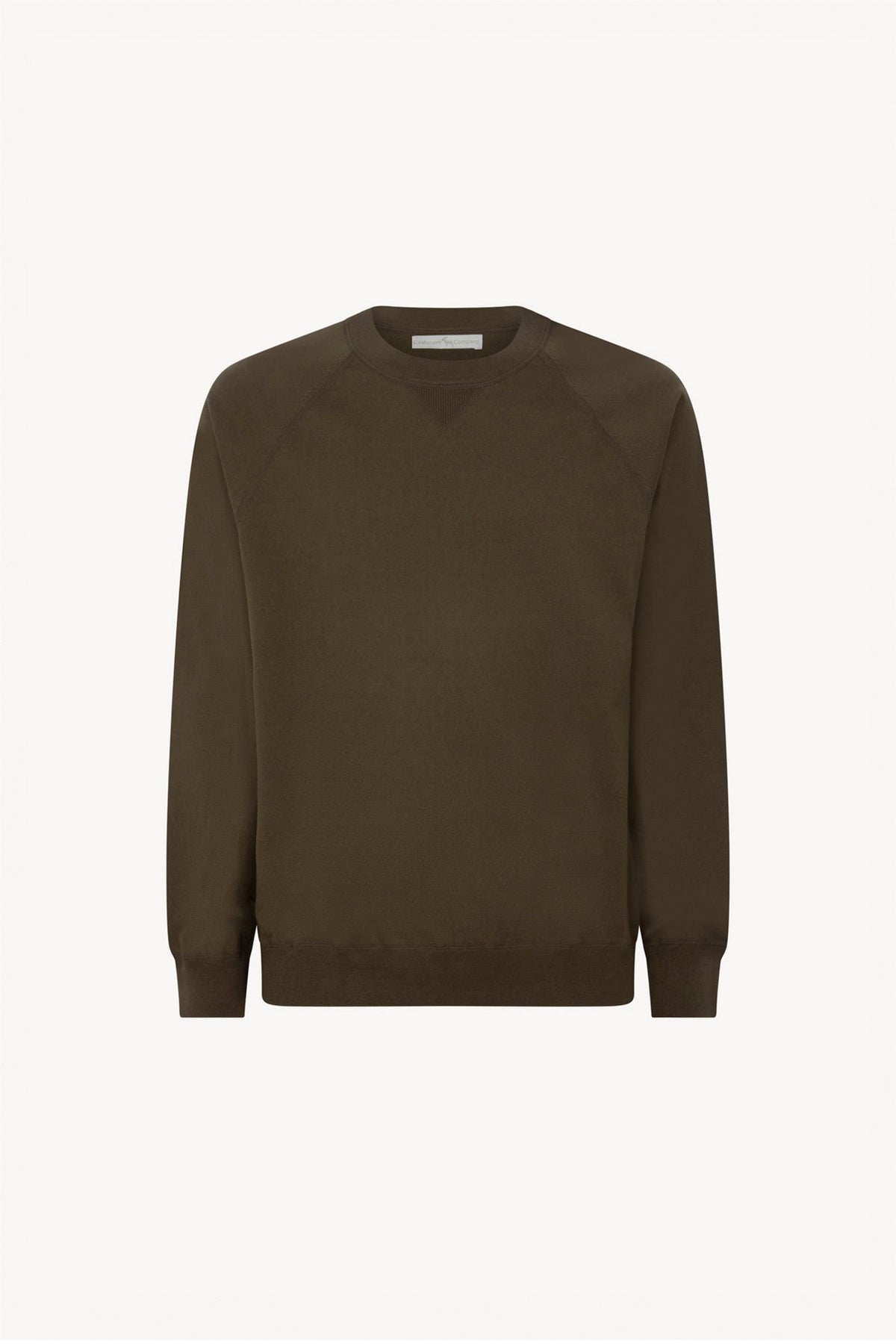 Felpa Girocollo in Cotone Cashmere Color Fango