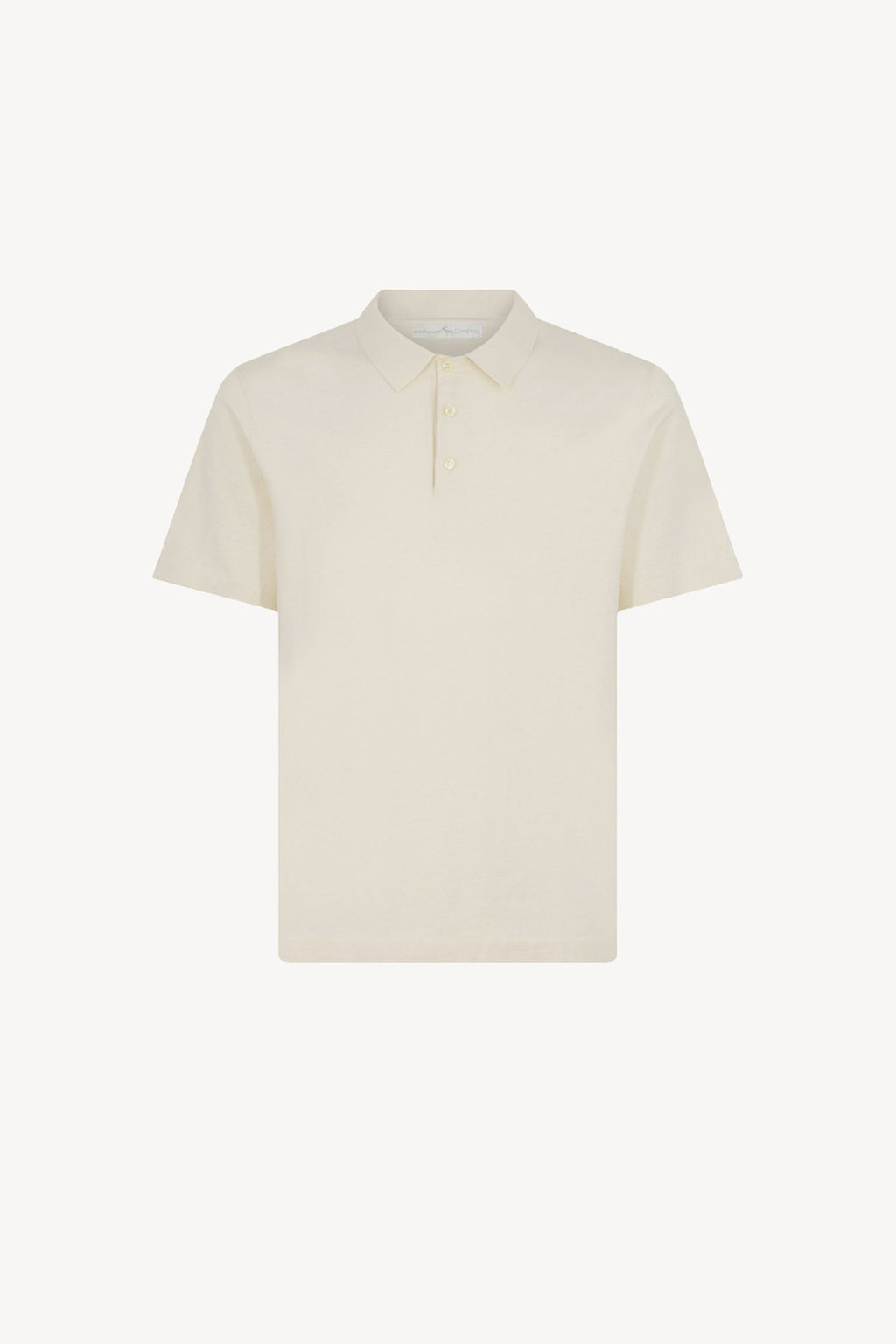 Polo Mezza Manica in Cotone Cashmere Avorio