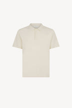 Polo Mezza Manica in Cotone Cashmere Avorio
