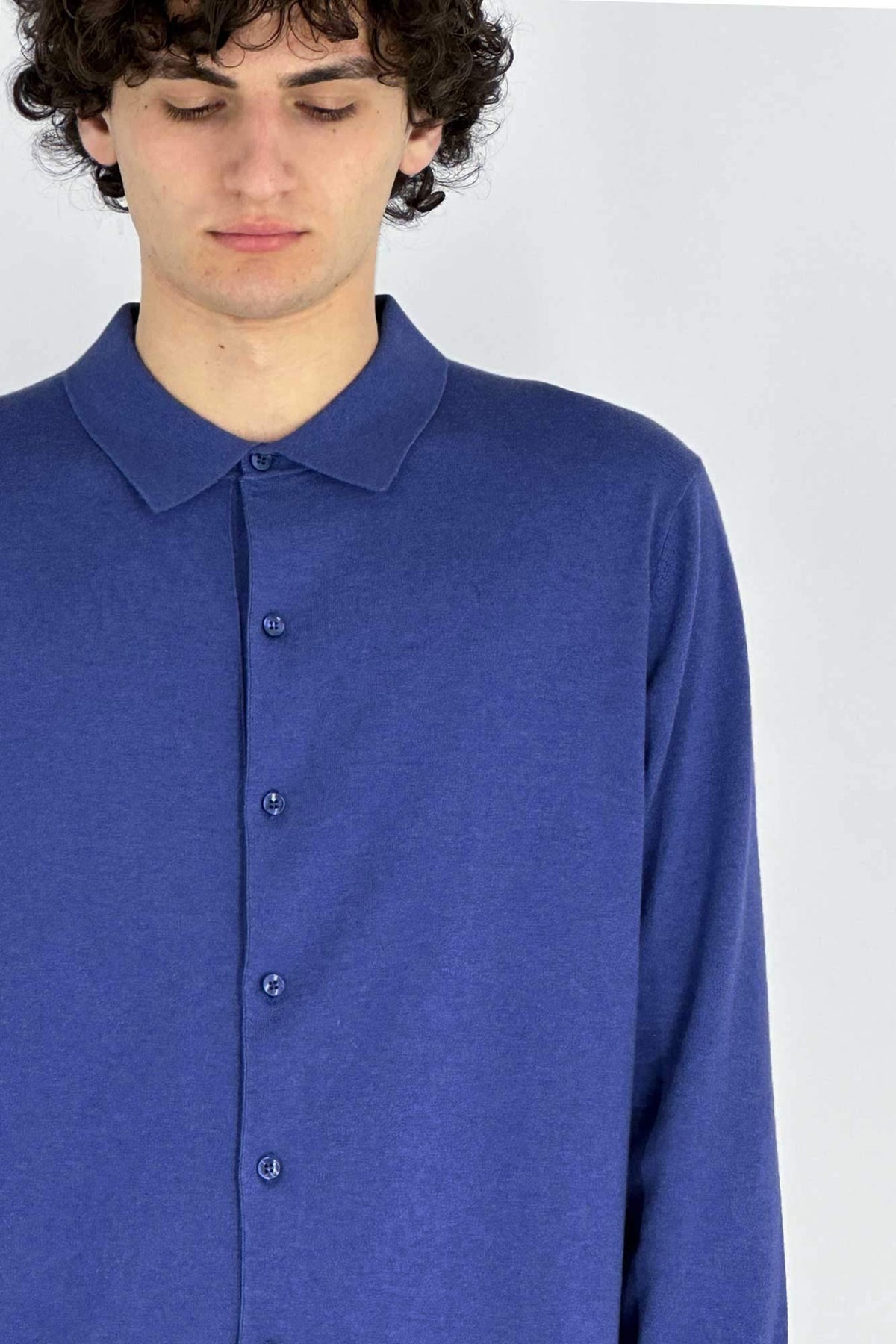 Camicia in Cotone Cashmere Denim