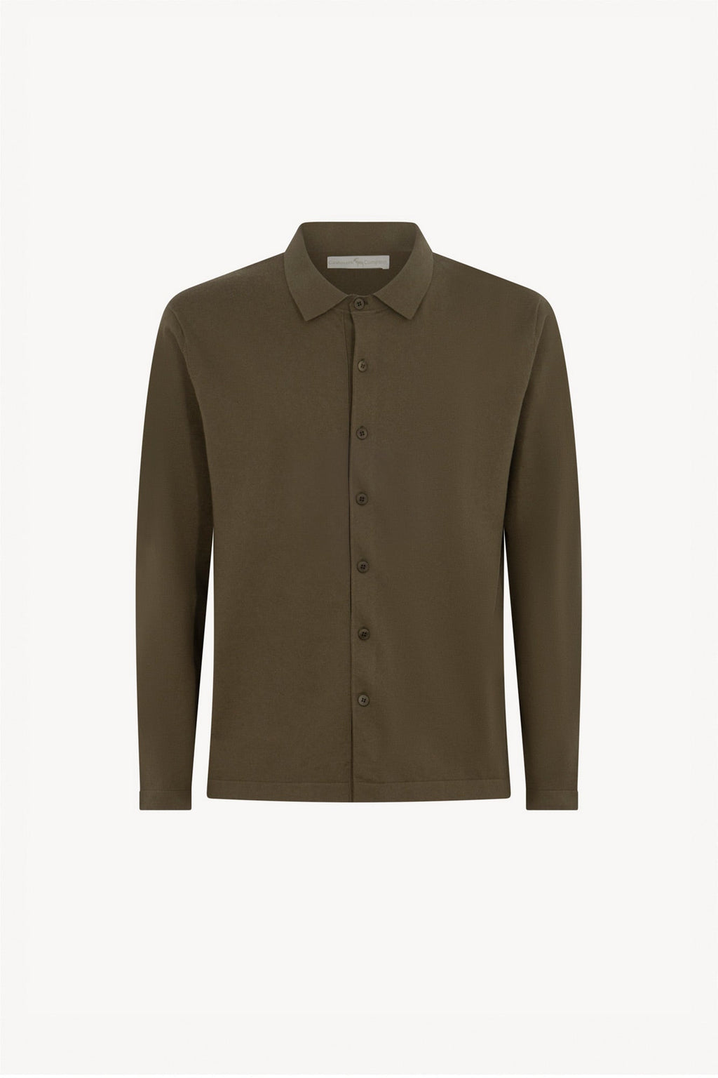 Camicia in Cotone Cashmere Color Fango