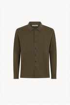 Camicia in Cotone Cashmere Color Fango