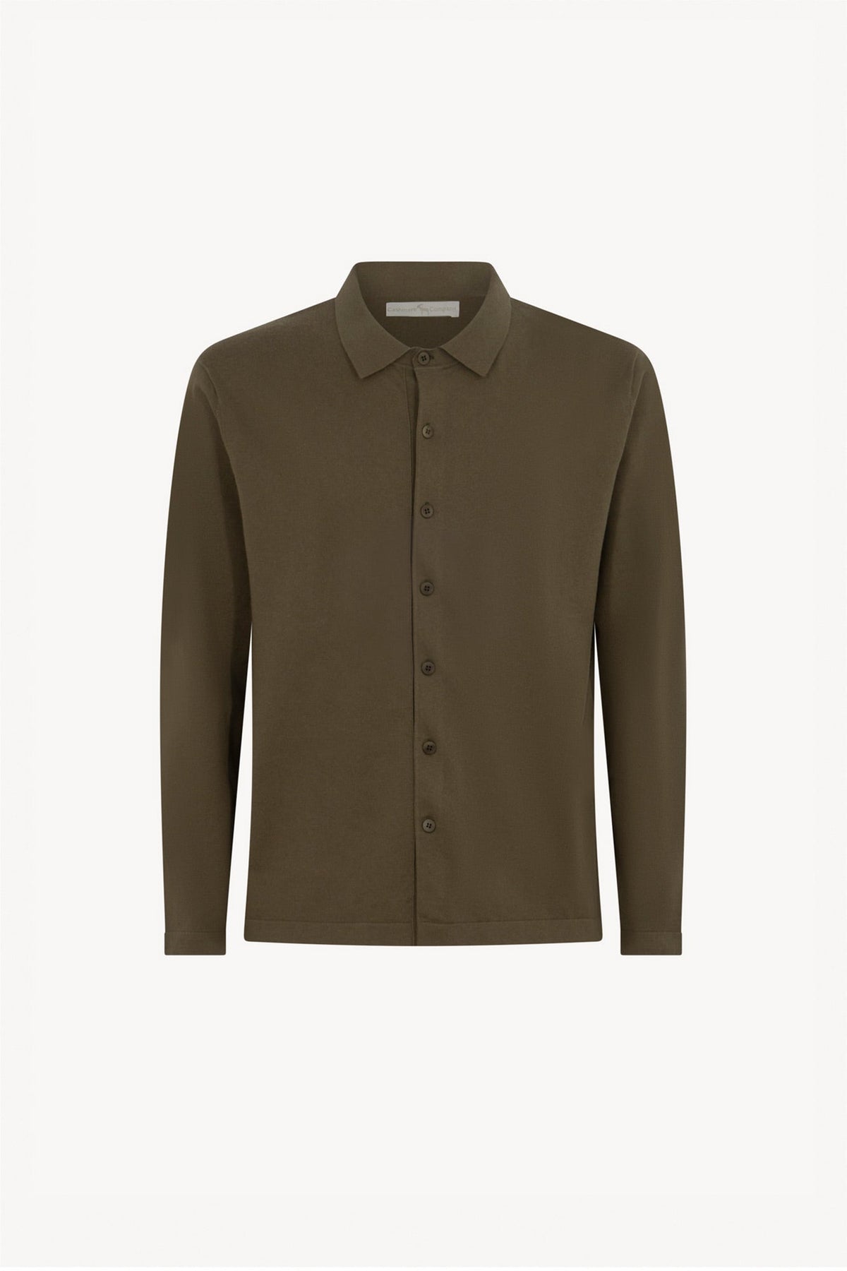 Camicia in Cotone Cashmere Color Fango