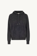 Felpa con Cappuccio Unisex in Puro Cashmere Spazzolato Ardesia