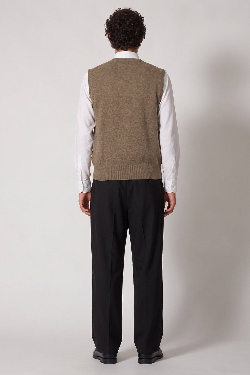 Gilet con Bottoni in Puro Cashmere Dune
