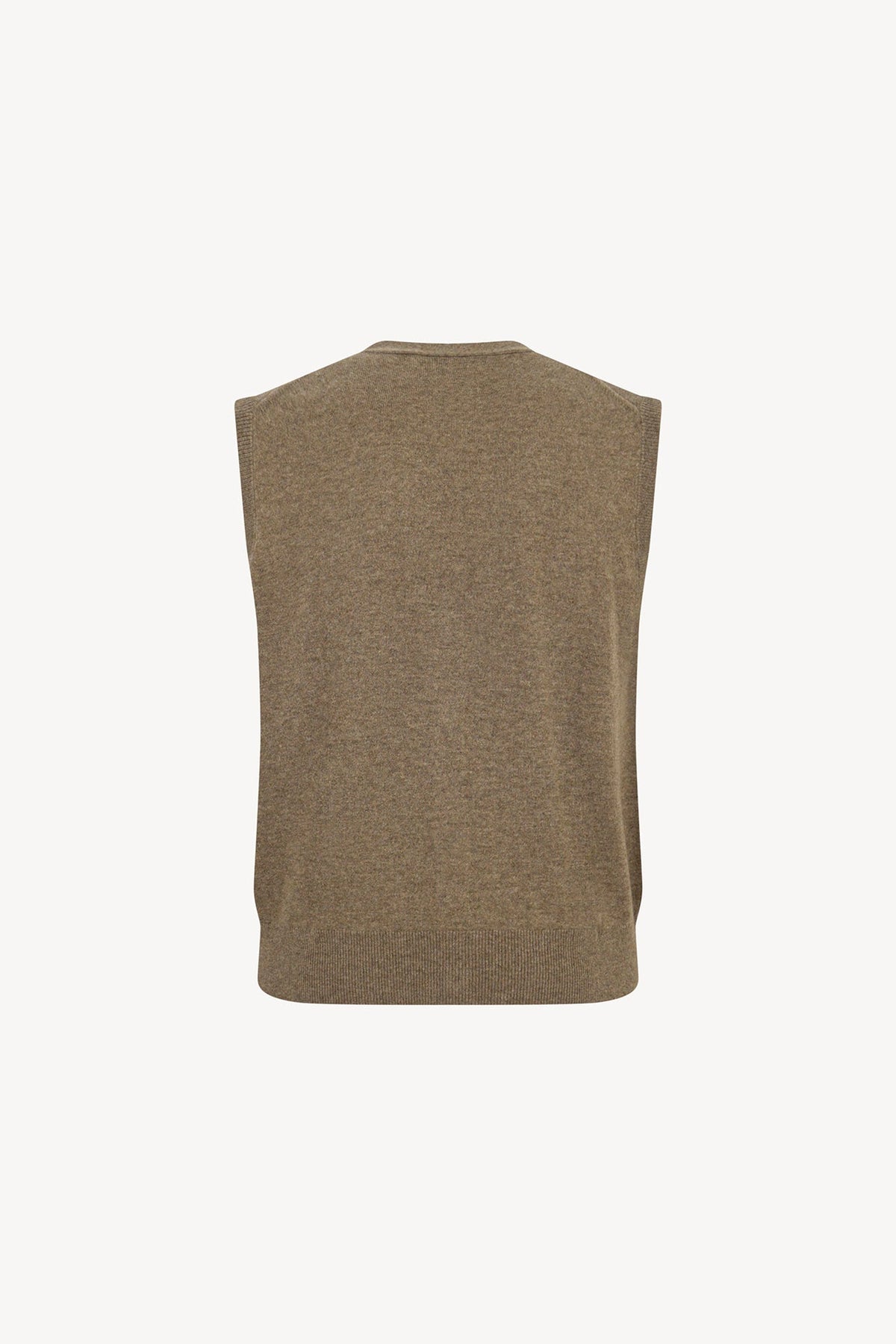 Gilet con Bottoni in Puro Cashmere Dune