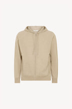 Felpa Uomo con Cappuccio in Puro Cashmere Avena