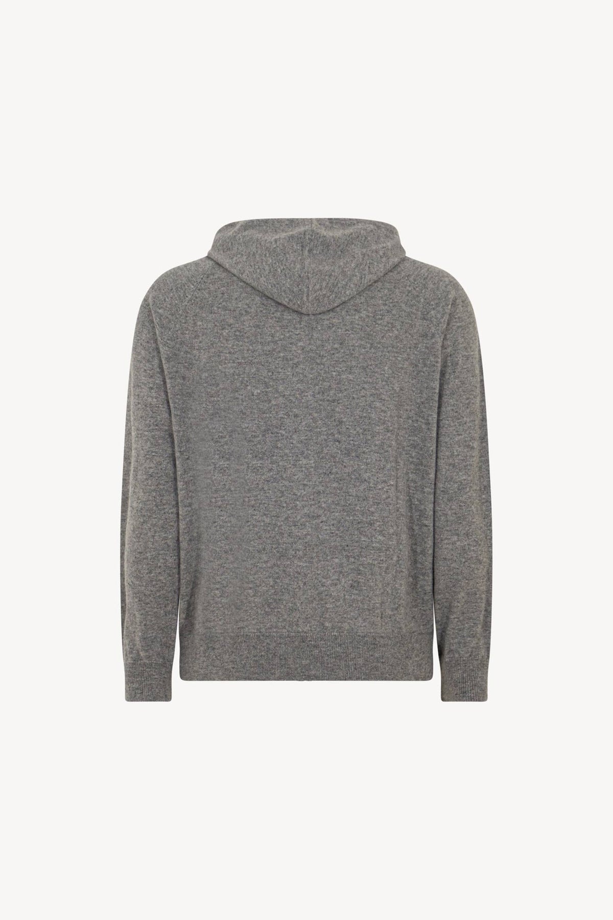 Felpa Uomo con Cappuccio in Puro Cashmere Silver