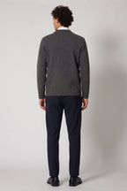 Blazer in Maglia Stoffa in Puro Cashmere Flanella