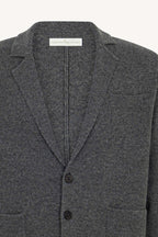 Blazer in Maglia Stoffa in Puro Cashmere Flanella