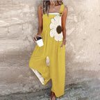 SAVANNAH | PRINTED WIDE-LEG OVERALLS