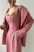 Pilar | Three-Piece Set with Double-Breasted Blazer