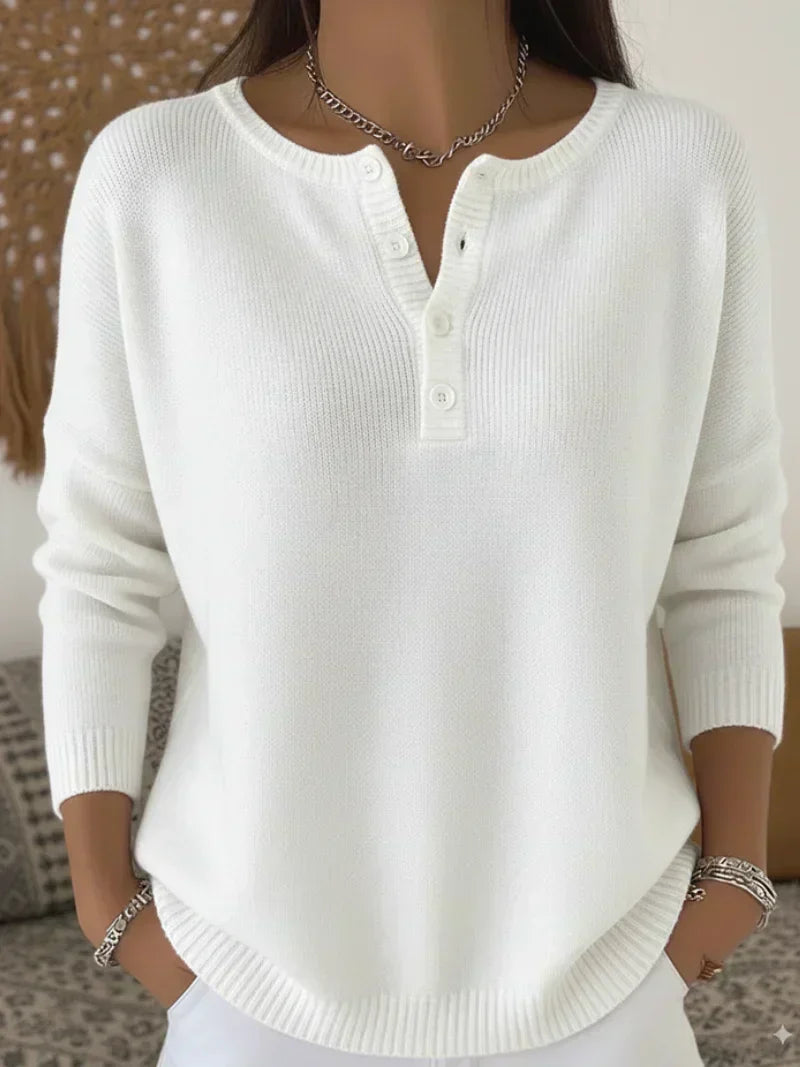 Ombretta | Maglione Henley con Bottoni