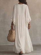 Adelaida | Abito lungo in chiffon